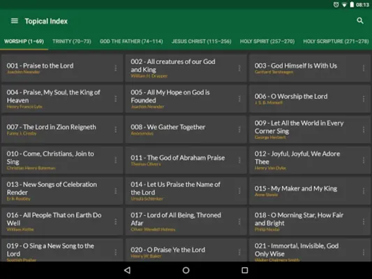 SDA Hymnal android App screenshot 1