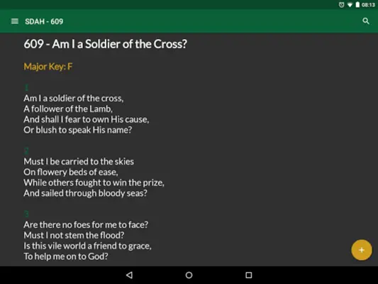 SDA Hymnal android App screenshot 3